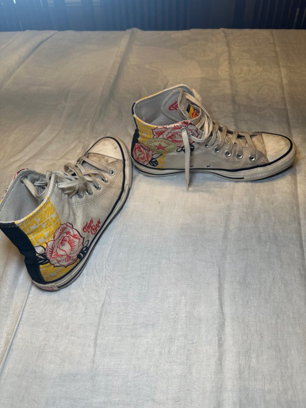 Converse x Topo Chico Chuck Taylor All Star high-top sneakers.  Women's 8.5